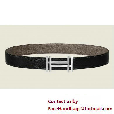 Hermes H au Carre belt buckle & Reversible leather strap 32 mm 03 2023